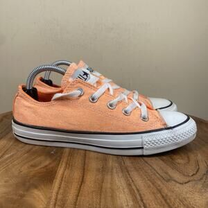 Converse Chuck Taylor All Star Womens Orange Size 6 Low Top Shoes